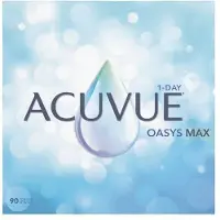 Acuvue Oasys Max 1-Day (90er Packung) Tageslinsen (-2.5 dpt & BC 8.5) mit UV-Schutz für Allergiker & trockenere Augen