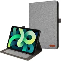 Lobwerk Hülle für Apple Ipad 2022 10.9 Smart Cover Etui mit Standfunktion und Auto Sleep/Wake Funktion Grau