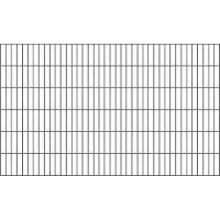 Alberts Doppelstab-Gittermatte, Typ 6/5/6, ohne Überstand, Breite 2000 mm x Höhe 1200 mm, Farbe: anthrazit
