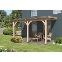 Skanholz Terrassendach "Rimini", 434 cm Breite, verschiedene Tiefen