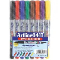 Artline Whiteboard Marker Artline 541T 2-i-1 8-sæt