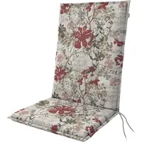 Doppler Hochlehnerauflage creme rot