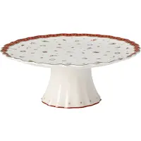 Villeroy & Boch Servierplatte "Kuchenplatte auf Fuß Toy's Delight ø 28 cm bunt", bunt, L:28cm, Porzellan, Servierplatten, Servierplatte