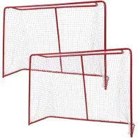 Prosport Streethockey Tor 2x, 160 cm breit, 115 cm hoch, 58 cm tief, leicht zu versetzen, 25mm Rohr