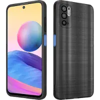 Cadorabo Hülle für Xiaomi RedMi NOTE 10 5G / POCO M3 PRO 5G im TPU Brushed Kameraschutz LM160 Style