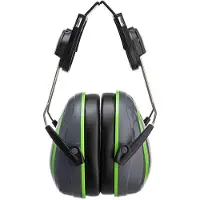 Portwest Kapselgehörschutz HV Extreme Clip-On,PW75, für Erwachsene, grau, SNR 22 dB