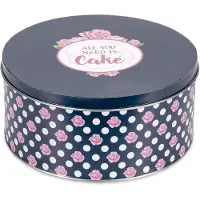 Städter Gebäckdose All you need is Cake Rund Weissblech Bunt 16,5 cm