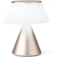 Lexon Luma L, Gold, Acrylnitril-Butadien-Styrol (ABS), Aluminium, Glas, Schlafzimmer, Kinderzimmer, Flur, Tisch/Bank, Büro, IPX4, 1 Glühbirne(n), LED