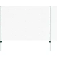 vidaXL Sechseckzaun mit Pfosten 50 x 1,6 m PVC-beschichteter Stahl