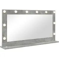 vidaXL Waschtischspiegel Rechtwinklig Beton Grau 100 x 55 x 18 cm