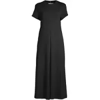 Tommy Hilfiger Shirtkleid "MODERN CODY ANKLE TEE DRS", Damen, Gr. XS (34), N-Gr, schwarz, Jersey, Obermaterial: 100% Baumwolle, unifarben, regular fit, Rundhals, Kleider Shirtkleid