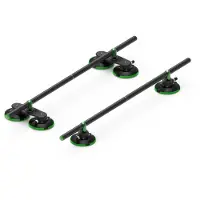 TreeFrog Roundbar Träger 40 kg Schwarz - vielseitiger Dachträger ohne Reling....