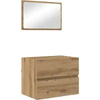 vidaXL Badezimmermöbel-Set 2 Stk. Artisan-Eiche 57 x 37 x 45 cm