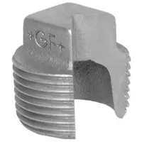 +GF+ Plug plain black 2"