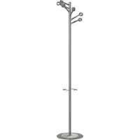 Unilux Garderobenständer Bourgeon, silber, mit 6 Haken, aus Metall, 174 x 35cm