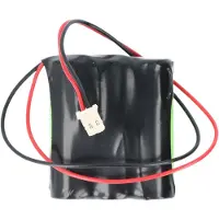 AccuCell Notleuchtenakku NiMH 3,6V 1500mAh F1x3 Mignon AA mit 110mm Kabel und Stecker, ersetzt Beghelli 415097001