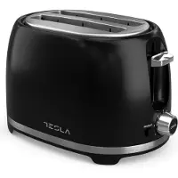 Tesla TS200BX, 2 Scheibe(n), Schwarz, Edelstahl, Tasten, Drehregler, 850 W, 175 mm, 280 mm