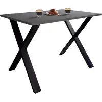 VCM Premium Holz Esstisch | H. 76 x B. 140 x T. 80 cm | Küchentisch Speisetisch Tisch Xona X