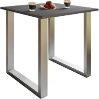 VCM Premium Holz Esstisch | H. 76 x B. 80 x T. 50 cm | Küchentisch Speisetisch Tisch Xona U