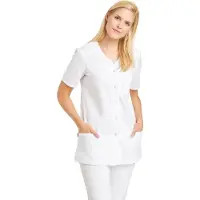 Leiber Kasack, kurzarm, Damen, weiß 08/2256/01-46 , Größe: 46