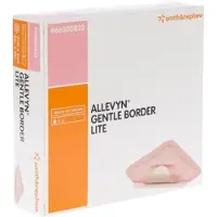 Smith&Nephew Allevyn Gentle Border Lite 10x10 cm Schaumverb. 10 St Verband