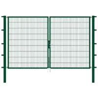 GAH Alberts Alberts 649081 Doppeltor Flexo mit Zubehör, grün, Breite 300 cm, Höhe 180 cm