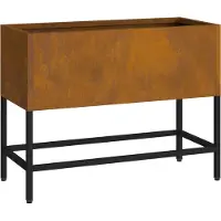 vidaXL Hochbeet Gartenpflanzer Rostig 60 x 26 x 45 cm Wetterfeststahl