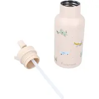 Kidzroom Stainless Steel Trinkflasche 350 ml Small Talk, Beige