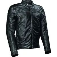 Difi Boston Black EDT Motorrad Lederjacke, schwarz, 60