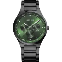 Bering – Armbanduhr – Uni, klassisches Design, gebürstetes Schwarz – 11740-728