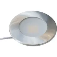 Nordtronic Alina Kabinetbelysning 350mA 2,2W 3000K 210lm Børstet alu Rund