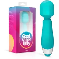 Huismerk Good Vibes Aida - wasserfester Vibrator (türkis)