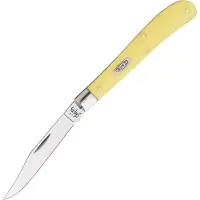 Case Knives Case Slimline Trapper Yellow Synthetic, 00031, 31048 CV-Stahl Taschenmesser