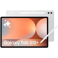Samsung Galaxy Tab S10+ Wi-Fi, 31,5 cm (12.4"), 2800 x 1752 Pixel, 256 GB, 12 GB, 2 GHz, Platin, Silber