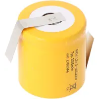 AccuCell Saft VRE 1/2 D NiCd Akku Mono 1/2 mit Lötfahne in Z-Form