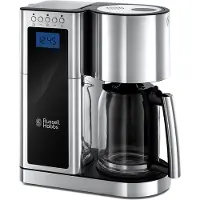 Russell Hobbs 23370-56 Elegance Glas-Kaffeemaschine Edelstahl / schwarz
