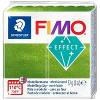 Fimo Polymer Clay - - Effekt Metall - Grün 827 - 57 g - Glänzender Glanz