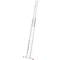 Krause Alu-Sprossenseilzugleiter ROBILO 129840, 2 x 15 Sprossen
