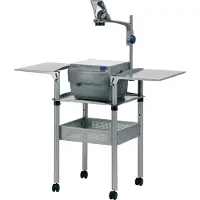 Nobo OHP-Projektionswagen, Multimedia-Trolley, Silber, Projektor, 30 kg, 3 Regale, 1 Schublade(n)