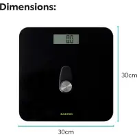 Salter 9224 BK3R Eco Power Digital Bathroom Scale black