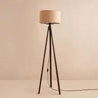 Opviq , AYD-3454, Stehlampen, Nerz, Stoff, 21 x 21 x 140 cm