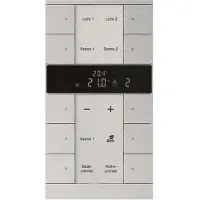 Busch-Jaeger SBR/U10.0.11-83 Raumtemperaturregler mit Bedienfunktion 10-fach, Busch-Tenton 2CKA006330A0053 SBRU1001183