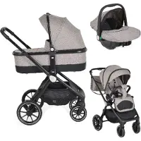 Cangaroo Christiano Beige 3-in-1 Kinderwagen inkl. i-Size Autositz 110920
