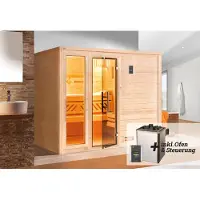 Weka Premium Massivholz-Sauna BERGEN Gr. 3 Sparset 7,5 kW OS inkl. digitaler Steuerung x B x T x H x 246 x 195 x 205
