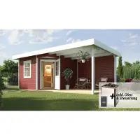 Weka Saunahaus "Salo" Set, 7,5 kW-Ofen mit digitaler Steuerung