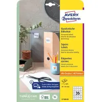 Avery L7120-25 Permanentes Quadratisches Selbstklebendes Mehrzwecketikett