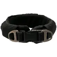 Dogman Emmi Gepolstertes Halsband Verstellbar Schwarz L (53mm x 50-85cm)