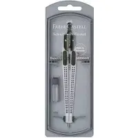 Faber-Castell Silber Artikuliertes Zirkelset (5 Stück)