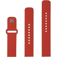 FIXED Sportlicher Silikongurt mit schneller Veröffentlichung für 22 mm intelligente Uhren, rot