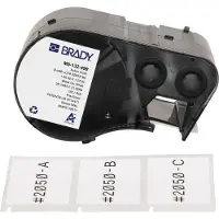 Brady M5-132-499, Nylongewebe, Schwarz auf weiss, 38.10 x 31.75 mm, permanent (160 E.)